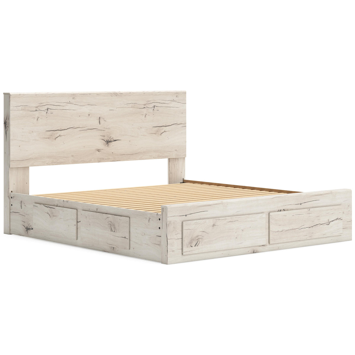 Ashleyページ Ashley Brennagan King Panel Bed with Footboard Storage B774