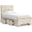 Signature Design by Ashley Lawroy B2310B23 Twin Panel Bed with Storage IMAGE 2