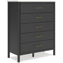 Signature Design by Ashley Cadmori B2616-345 Five Drawer Wide Chest IMAGE 1