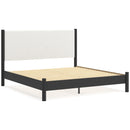 Signature Design by Ashley Cadmori B2616B8 King Upholstered Panel Bed IMAGE 5