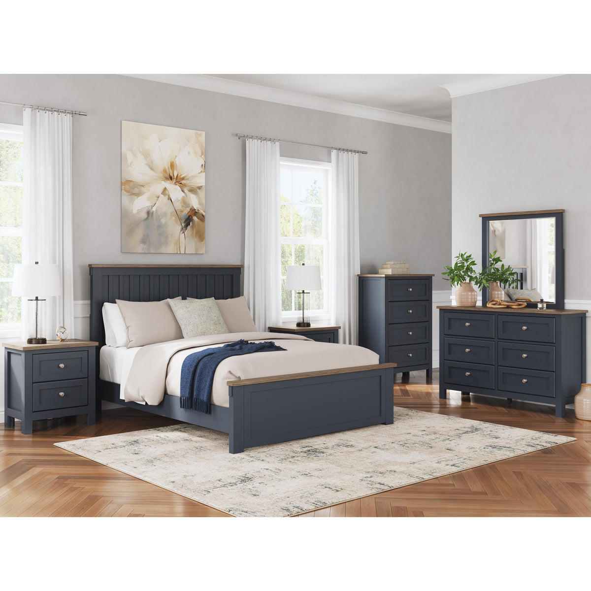Signature Design by Ashley Landocken B414B10 Queen Panel Bed