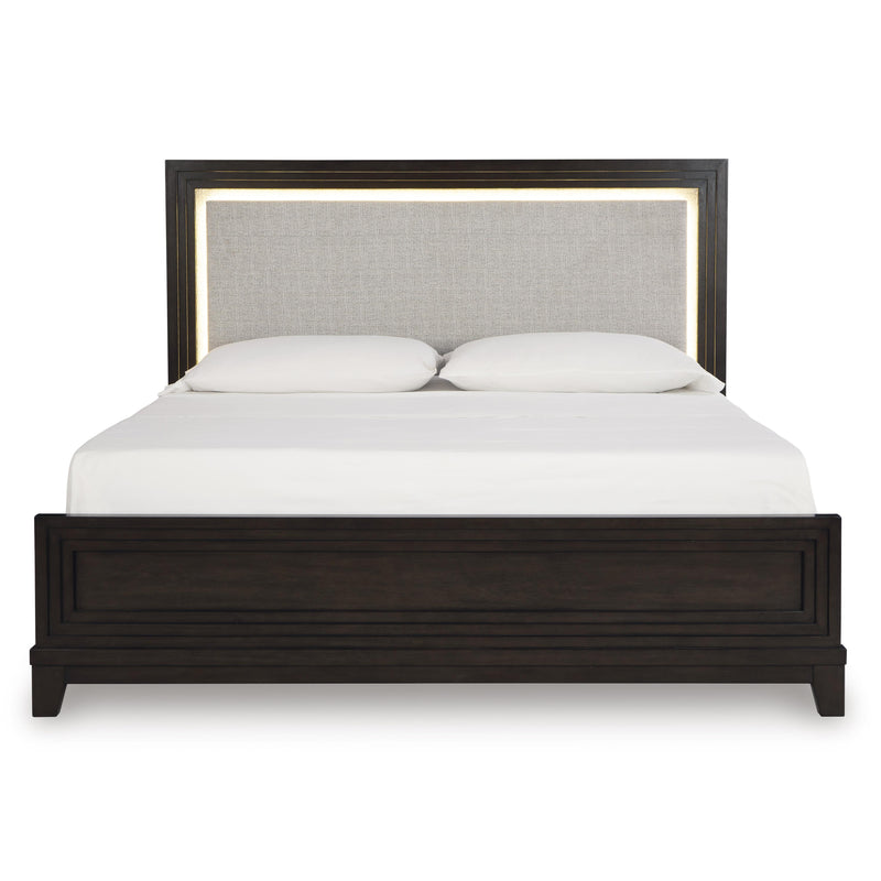 Signature Design by Ashley Neymorton B618B2 Queen Upholstered Panel Bed IMAGE 3