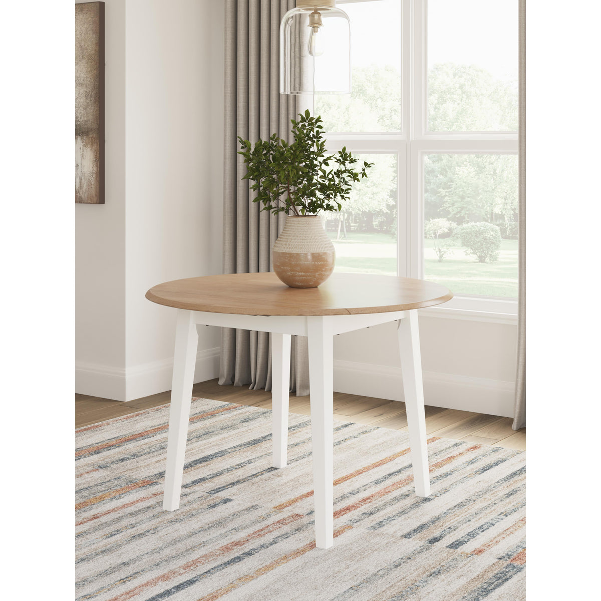 Signature Design by Ashley Gesthaven D398-15 Round Dining Room Drop Le