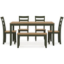 Signature Design by Ashley Gesthaven D401-325 Dining Room Table Set IMAGE 2