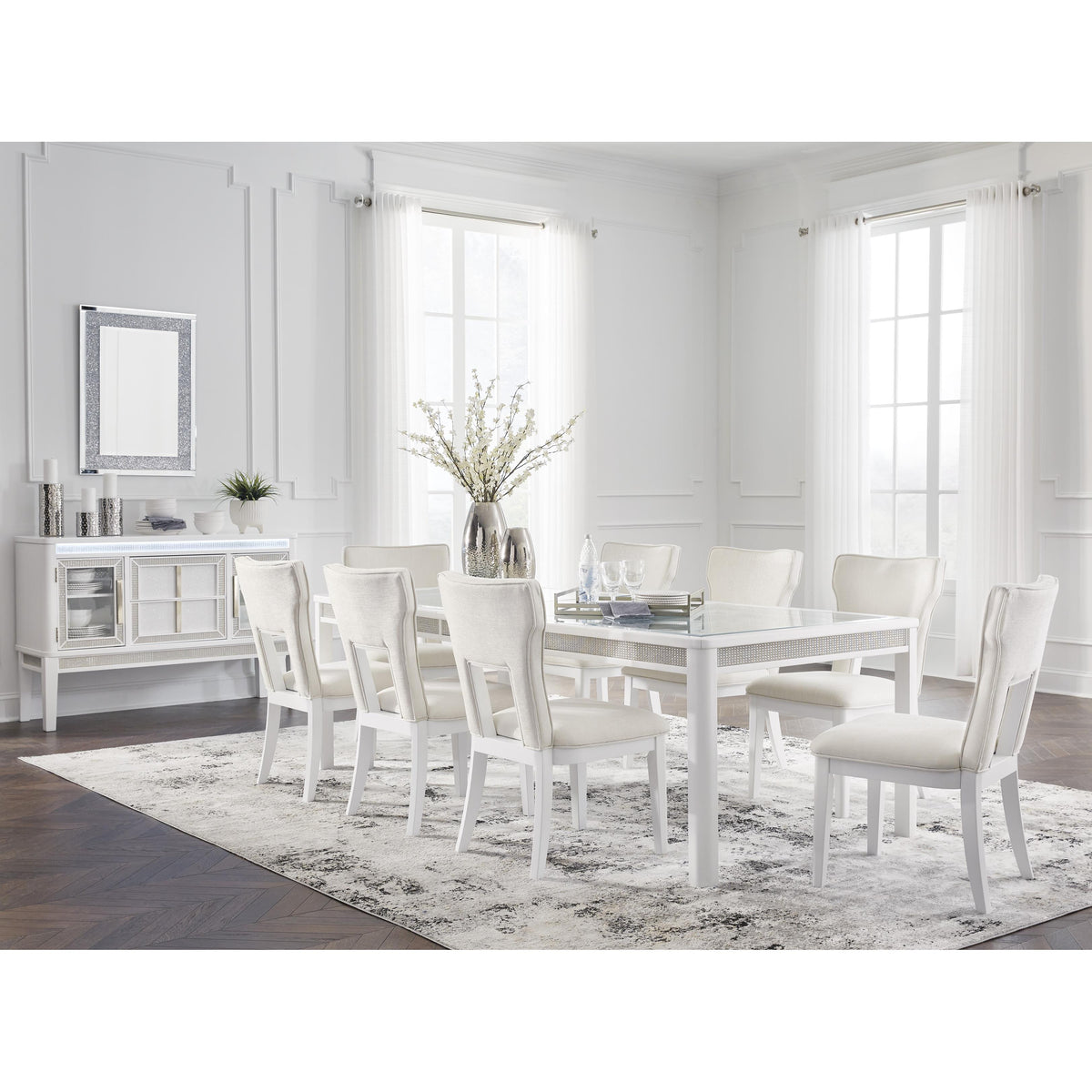Signature Design by Ashley Chalanna D822-35 Rectangular Dining Room Ex
