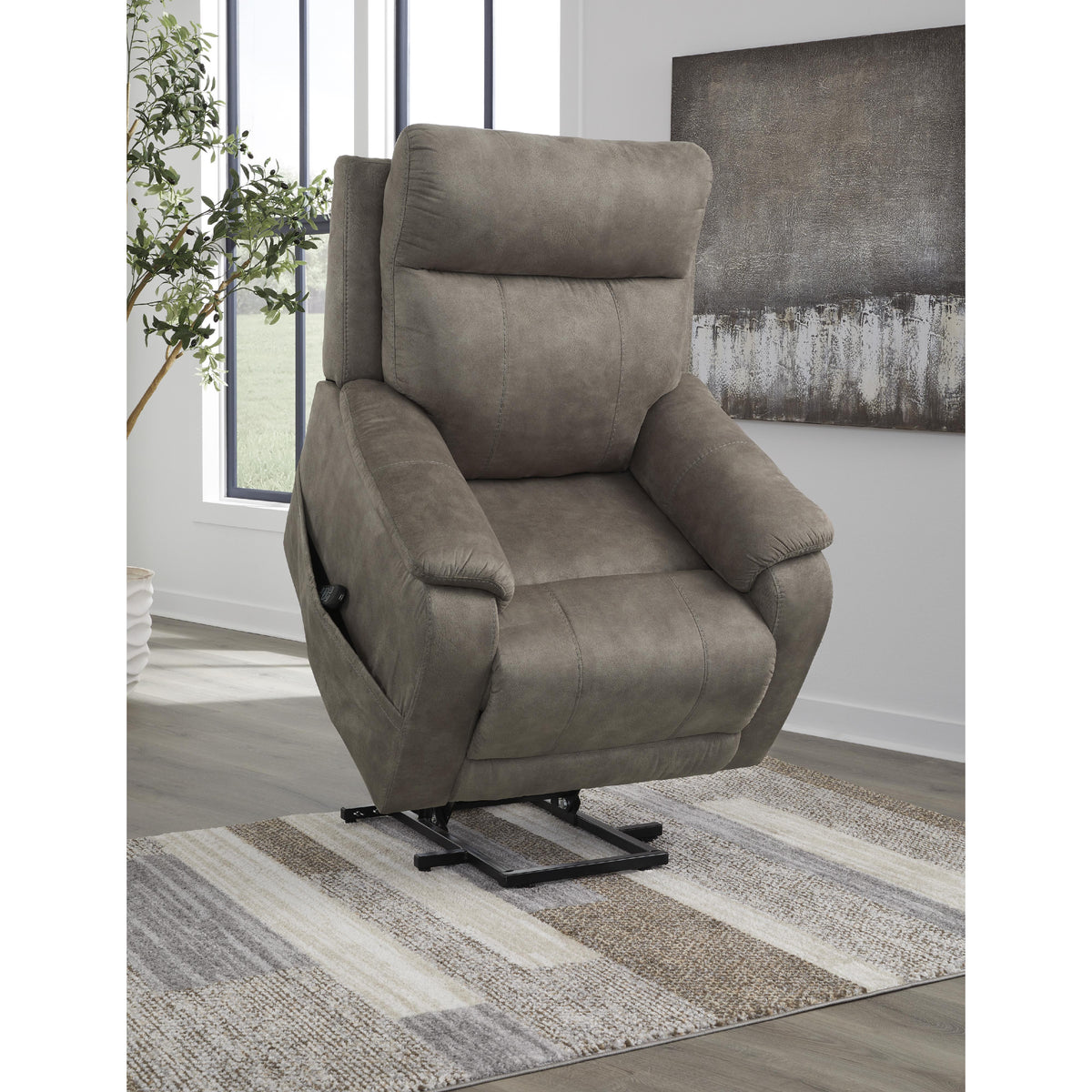 美容【新品】 myse MS-31N EMS AX-FRL912 GRAY Signature Design by Ashley Crestmeade 1350312 Power Lift Recliner