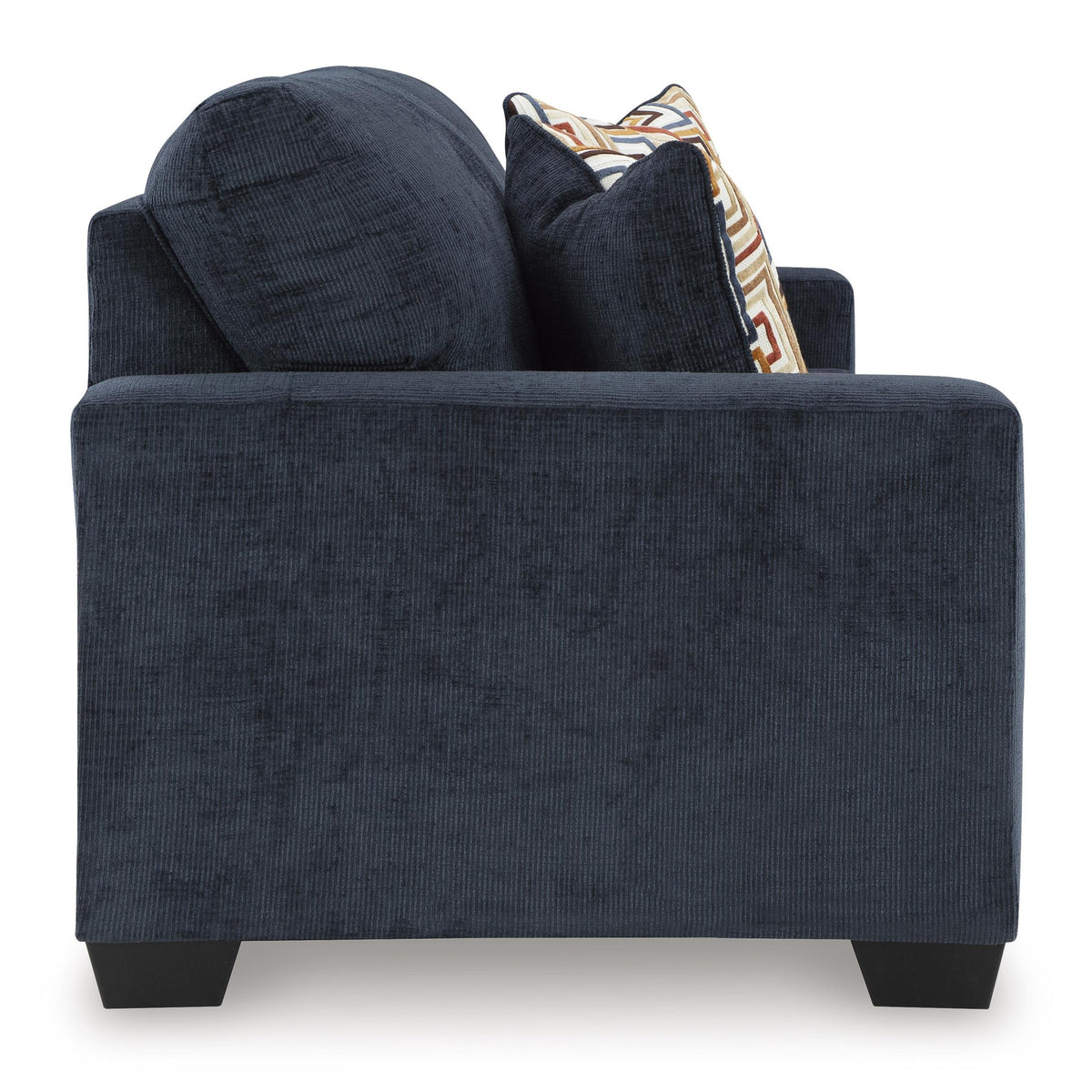 ネイビー スエード調 アーム付きソファ Signature Design by Ashley Aviemore 2430338 Sofa
