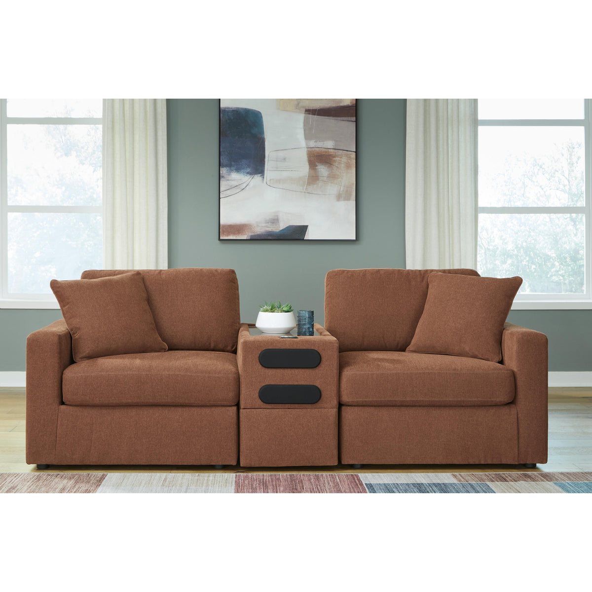 Signature Design by Ashley Modmax 92102S13 3 pc Sectional Loveseat wit