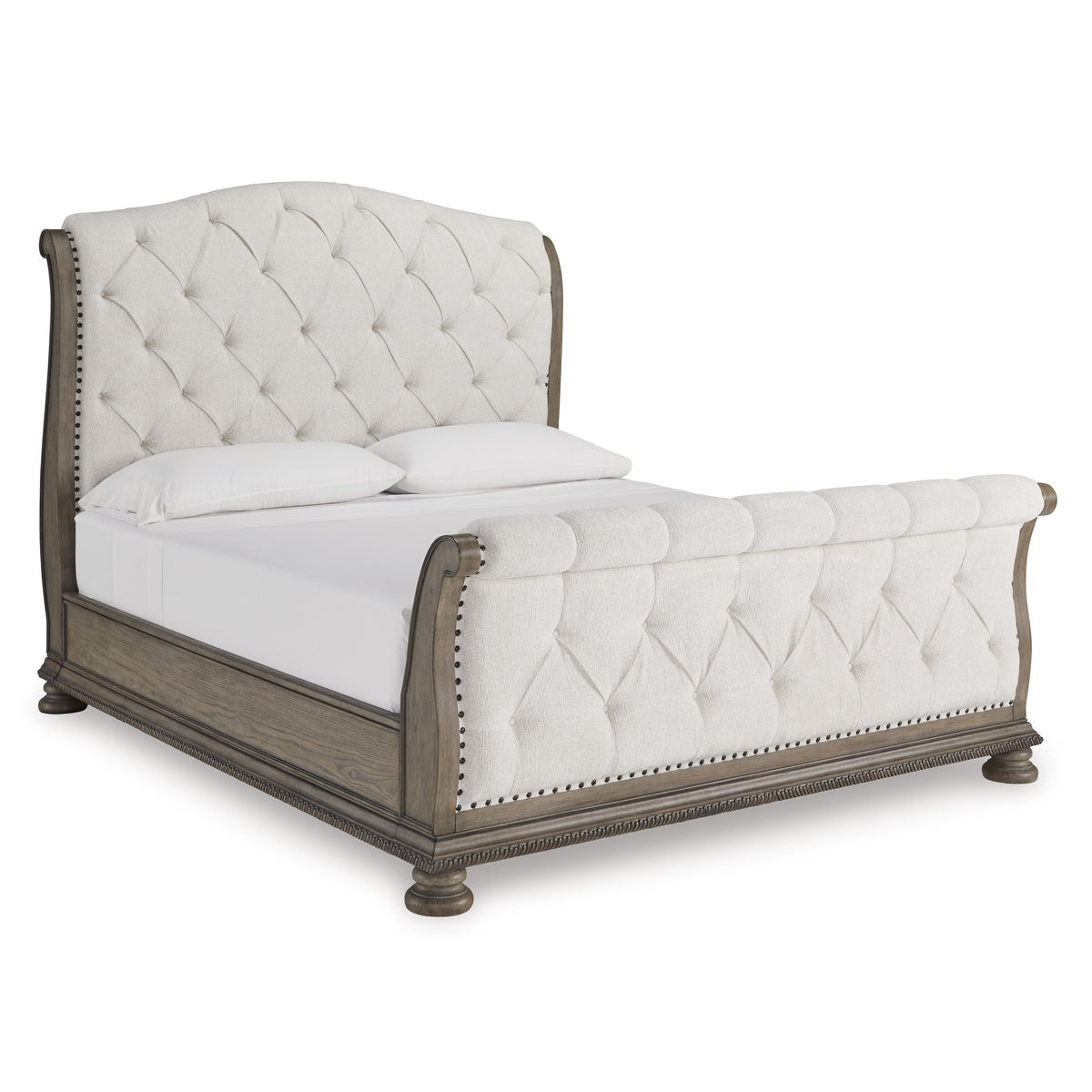 Upholstered sleigh bed ashley furniture hotsell
