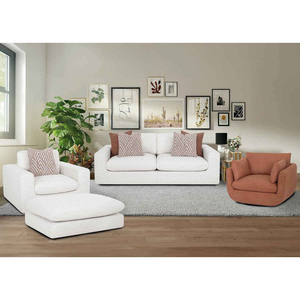 Franklin Santina Stationary Fabric Chair 97288 3084-08