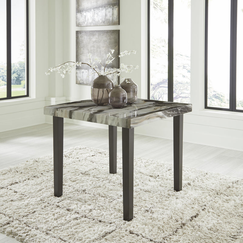Signature Design by Ashley Square Jeshina Counter Height Dining Table with  Faux Marble Top PCD581-13