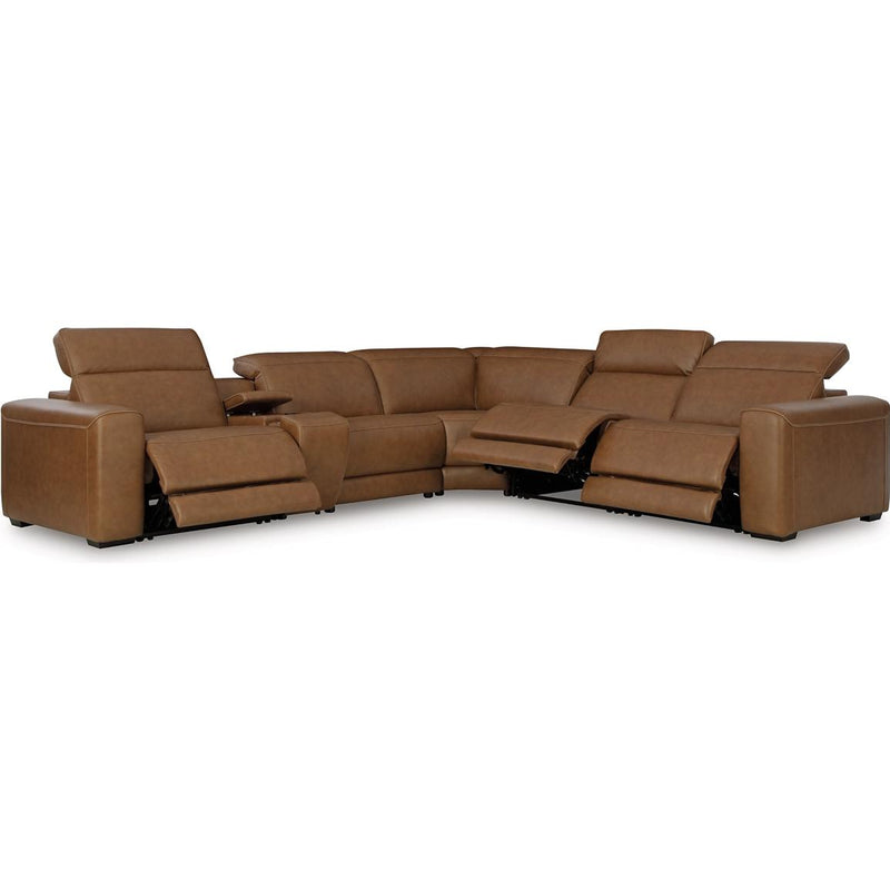 Signature Design by Ashley Magic Man U10700S8 6 pc Power Reclining Sectional with Console IMAGE 2