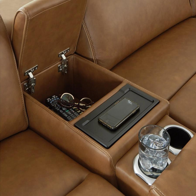 Signature Design by Ashley Magic Man U10700S8 6 pc Power Reclining Sectional with Console IMAGE 4