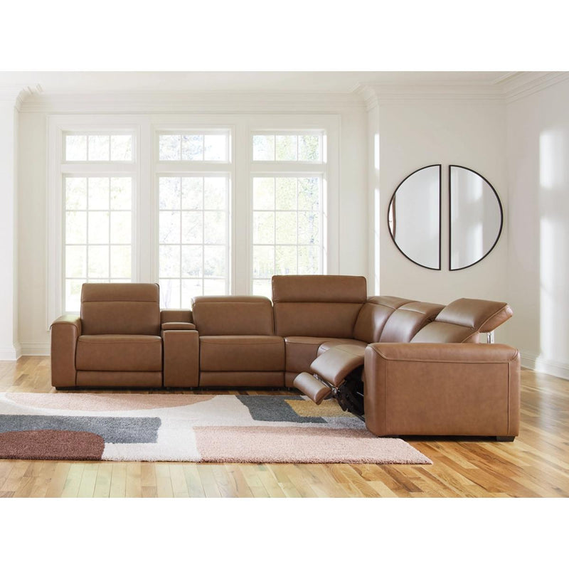 Signature Design by Ashley Magic Man U10700S8 6 pc Power Reclining Sectional with Console IMAGE 8