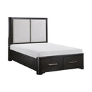 Homelegance Gilbert 1381K-1EK* Eastern King Platform Bed with Footboard Storage IMAGE 3