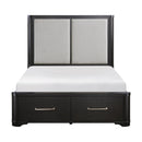 Homelegance Gilbert 1381-1* Queen Platform Bed with Footboard Storage IMAGE 1