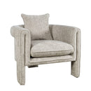  Jofran Adley Stationary Fabric Accent Chair ADLEY-CH-OYSTER IMAGE 1