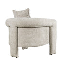 Jofran Adley Stationary Fabric Accent Chair ADLEY-CH-OYSTER IMAGE 3