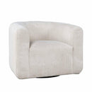  Jofran Biggs Swivel Fabric Accent Chair BIGGS-SW-NATURAL IMAGE 1