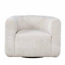  Jofran Biggs Swivel Fabric Accent Chair BIGGS-SW-NATURAL IMAGE 2