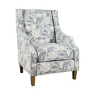  Jofran Duval Stationary Fabric Accent Chair DUVAL-CH-DENIM IMAGE 1