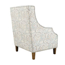  Jofran Duval Stationary Fabric Accent Chair DUVAL-CH-SAGE IMAGE 4