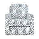  Jofran Kennedy Swivel Fabric Accent Chair KENNEDY-SW-WN IMAGE 2