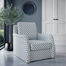  Jofran Kennedy Swivel Fabric Accent Chair KENNEDY-SW-WN IMAGE 6