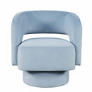  Jofran Sutton Swivel Fabric Accent Chair SUTTON-SW-BLUE IMAGE 2