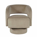  Jofran Sutton Swivel Fabric Accent Chair SUTTON-SW-SAND IMAGE 2