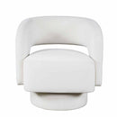  Jofran Sutton Swivel Fabric Accent Chair SUTTON-SW-NATURAL IMAGE 2
