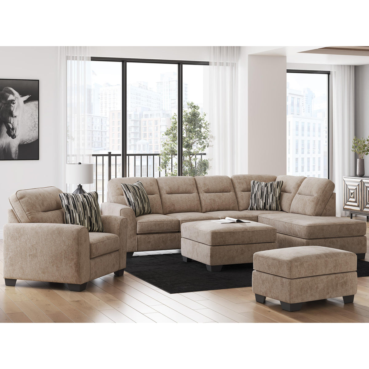 Benchcraft Olten 31304S2 2 pc Sectional with Chaise