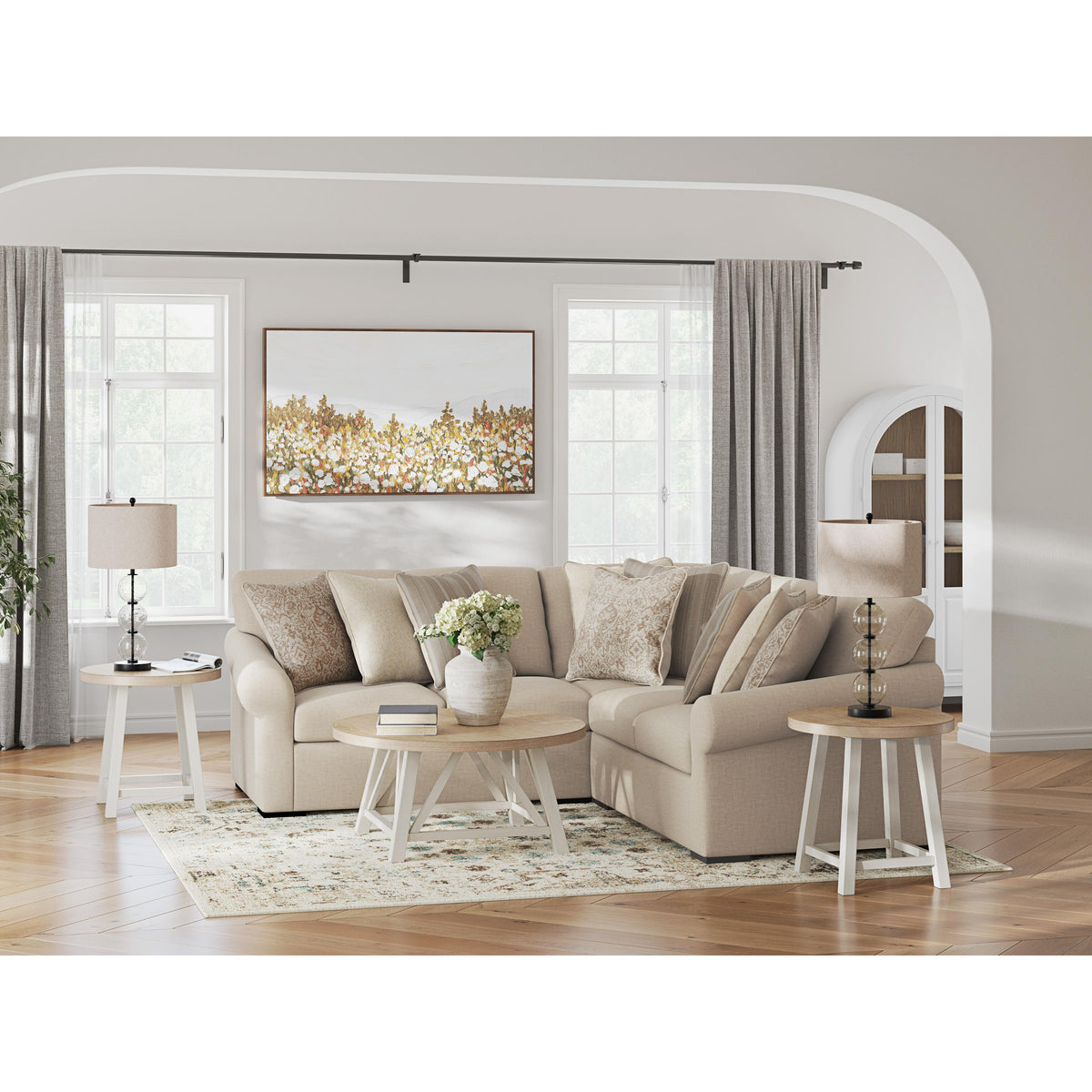 Benchcraft LadyMae 59404S1 3 pc Sectional