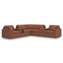  Signature Design by Ashley Modmax 92102S69 7 pc Balanced Sectional with Audio and Storage Consoles IMAGE 1
