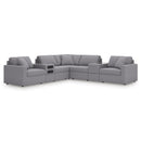  Signature Design by Ashley Modmax 92104S69 7 pc Balanced Sectional with Audio and Storage Consoles IMAGE 1