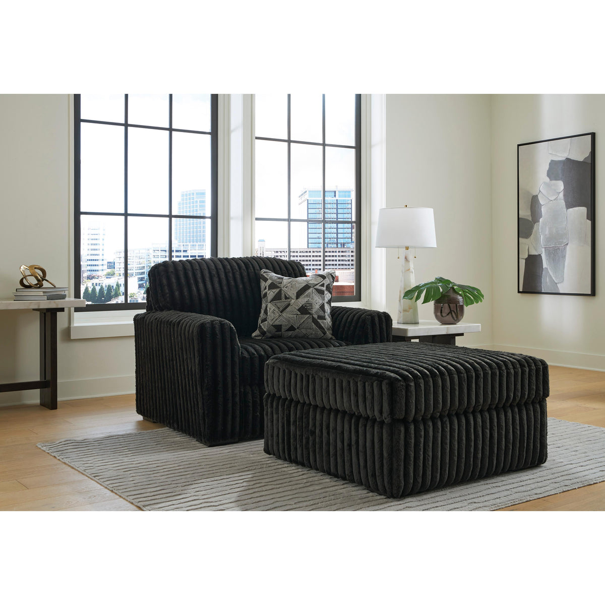 Signature Design by Ashley Midnight-Madness 9810323 Chair and a Half