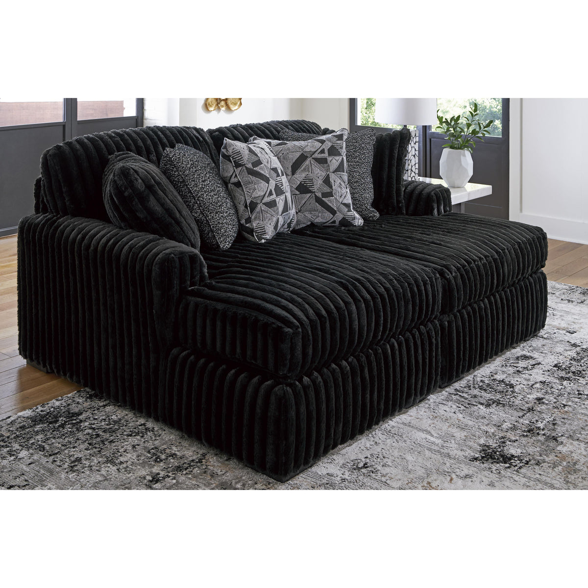 Signature Design by Ashley Midnight-Madness 98103S8 Super Chaise