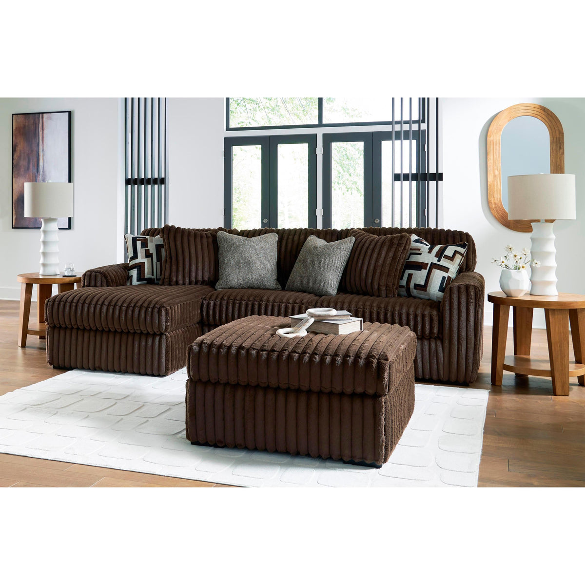Signature Design by Ashley Midnight-Madness 98104S1 2 pc Sectional Sof