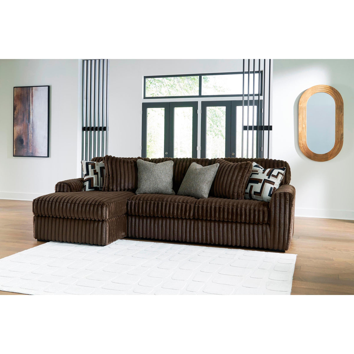 Signature Design by Ashley Midnight-Madness 98104S1 2 pc Sectional Sof