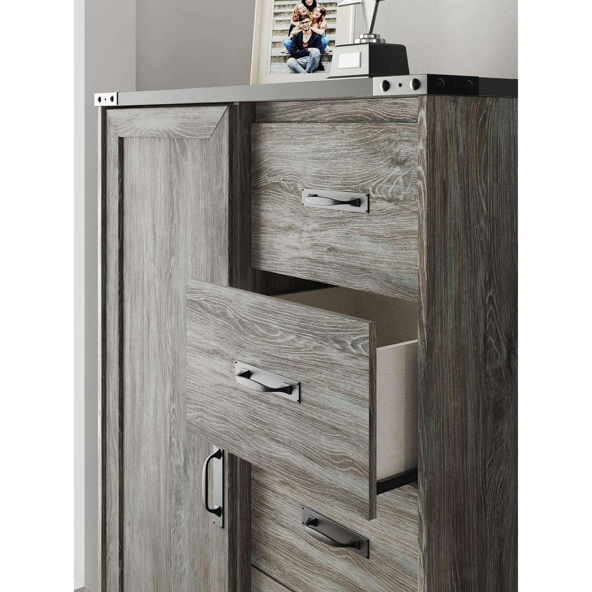 Signature Design By Ashley チェスト ※i1-2※ Signature Design by Ashley Zuraleus PCB3380-92 Two Drawer Night Stand