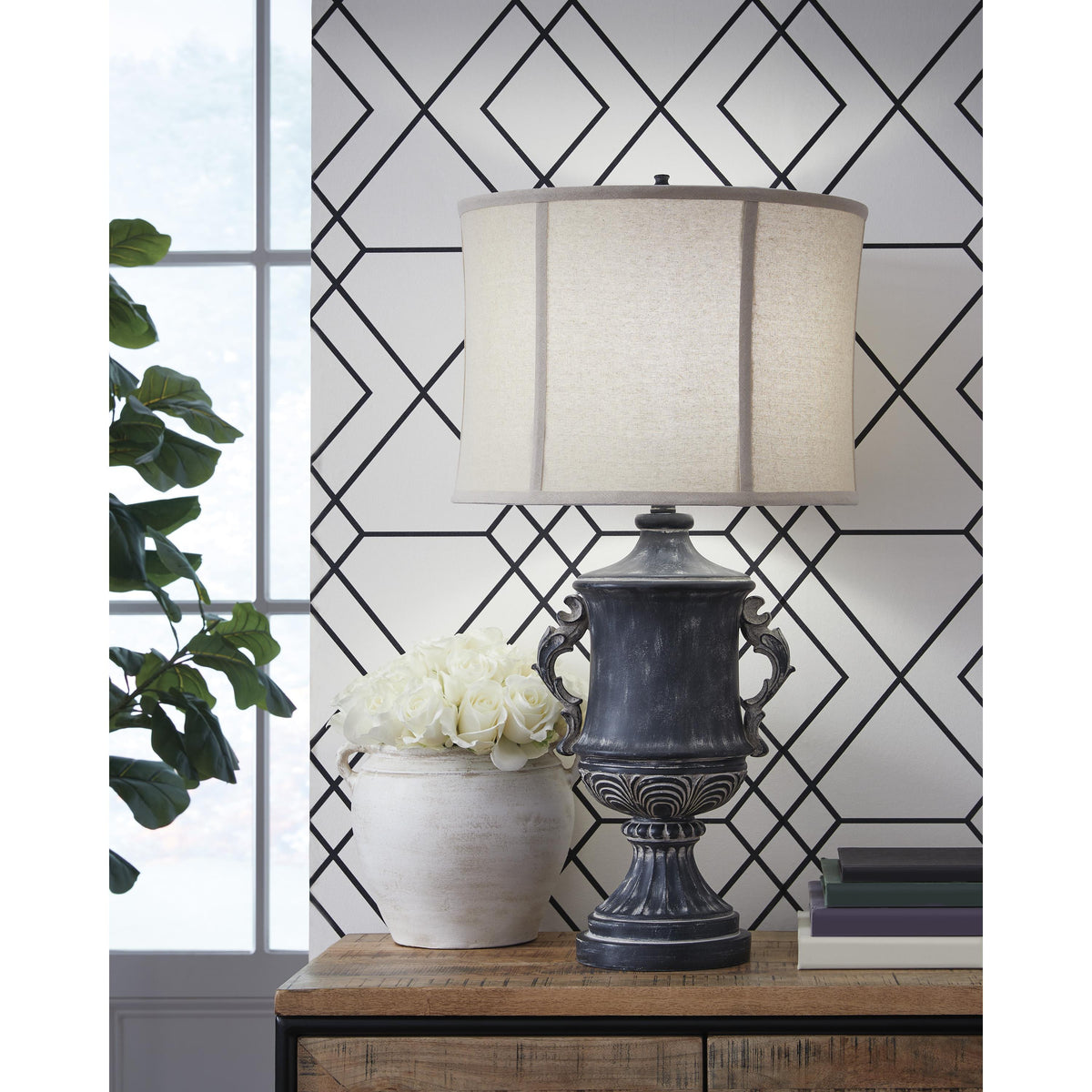 Signature Design by Ashley Morvanford L235834 Poly Table Lamp