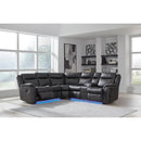  Signature Design by Ashley Sultan Meadow PC13001S1 2 pc Reclining Sectional IMAGE 5