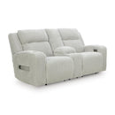  Signature Design by Ashley Forest Lake PC6420318 Power Reclining Loveseat with Console and Adjustable Headrest IMAGE 1