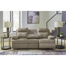  Signature Design by Ashley Side-Swipe PC9140589 Reclining Sofa with Drop Down Table IMAGE 8