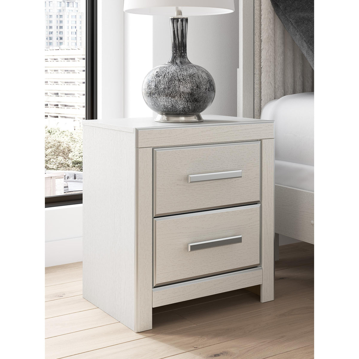 Signature Design by Ashley Zuraleus PCB3381-92 Two Drawer Night Stand