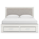  Signature Design by Ashley Zuraleus PCB3381B9 King Upholstered Panel Storage Bed IMAGE 2