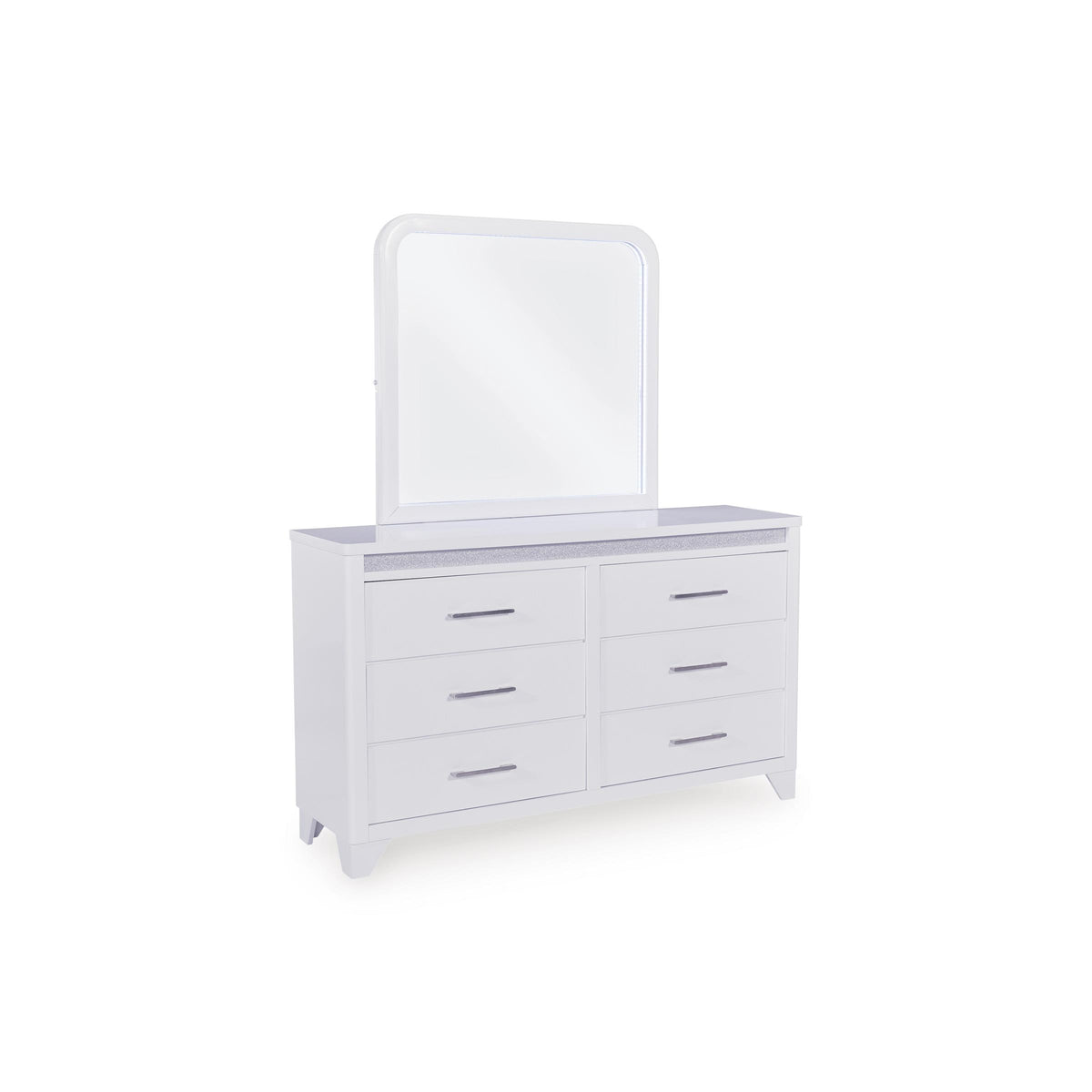 Ashley Furniture Jarlee White Dresser and Mirror | Ornate Home Ashley Furniture Jarlee White Dresser and Mirror | Ornate Home