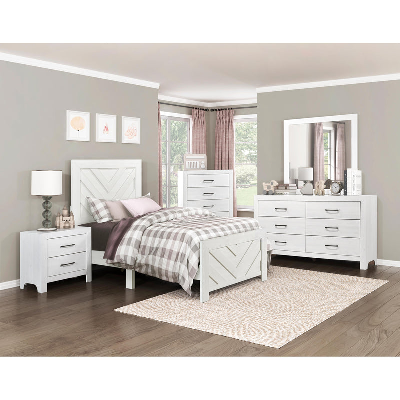 Homelegance Corbin Twin Kids Bed 1534NPWHT-1 IMAGE 4