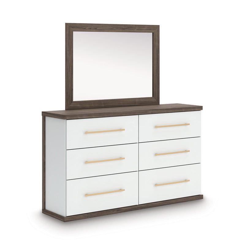 Ashley Furniture Kendanport Brown Dresser and Mirror Ashley Furniture Kendanport Brown Dresser and Mirror