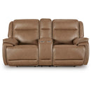  Signature Design by Ashley Glencroft PCU1240018 Power Reclining Loveseat with Console and Adjustable Headrest IMAGE 2